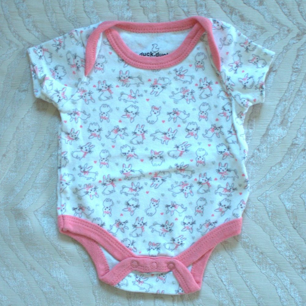 🚼 Duck Duck Goose Onesie | Glittery Bunny Onesie - Picture 1 of 6